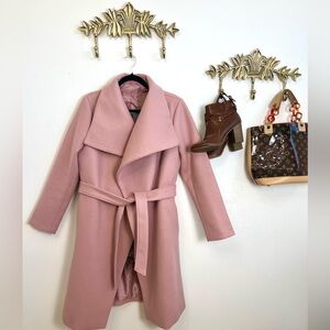 Elegant Pink Pea Coat